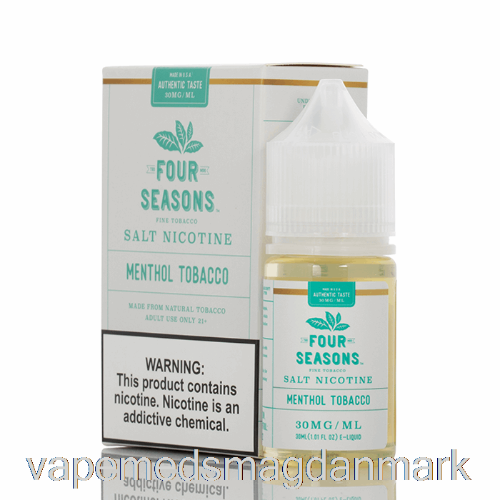 Engangs Vape Danmark Mentol Tobakssalt - Fire Sæsoner - 30ml 50mg